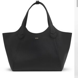 HUGO BOSS- BOSS  Lenah trapezoidal Leather Tote Handbag - BRAND NEW w/DUST BAG